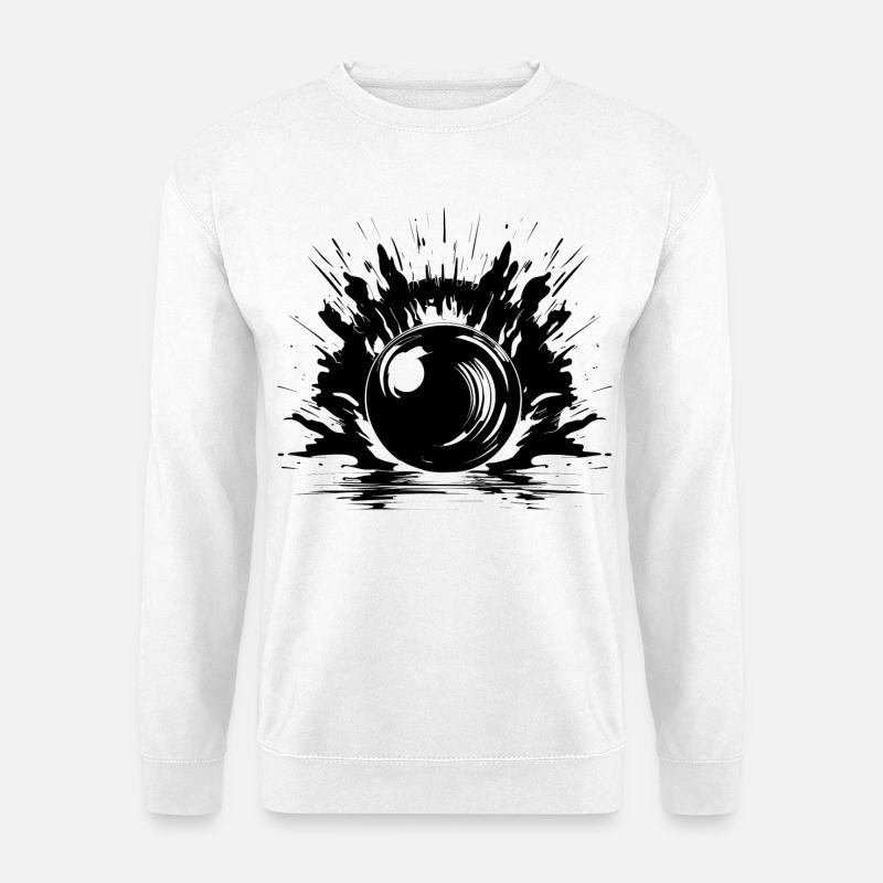 Bowling Skizze - Unisex Pullover - Weiß