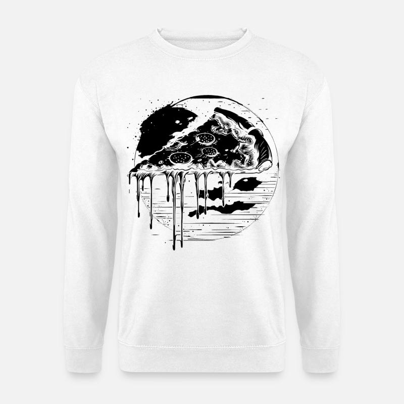Pizza Drawing - Unisex Sweatshirt - white