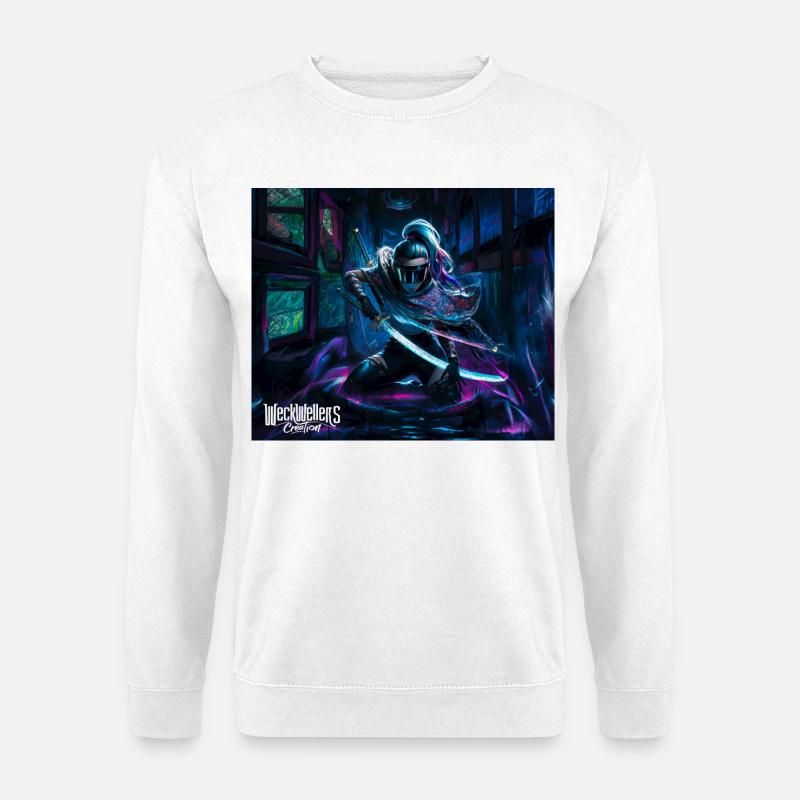 Graffiti Anime Samurai - Unisex Sweatshirt - white