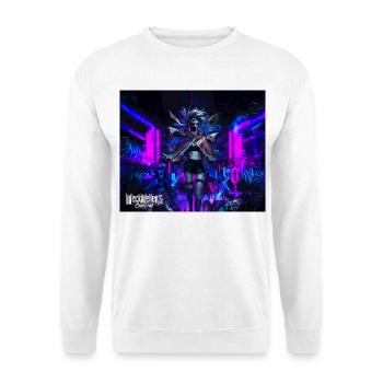 graffiti punk anime - Unisex Pullover - Weiß - Vorne