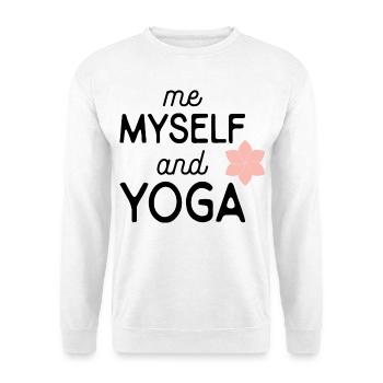 yoga - Sweat-shirt Unisexe - blanc - Devant