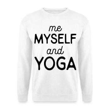Yoga - Sweat-shirt Unisexe - blanc - Devant