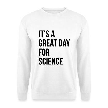 science - Sweat-shirt Unisexe - blanc - Devant