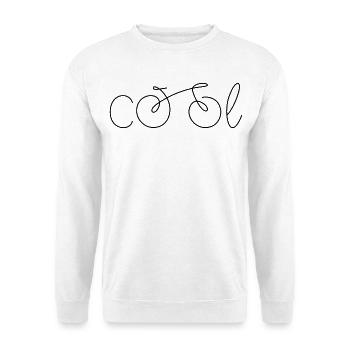 Fahrrad cool - Unisex Pullover - Weiß - Vorne