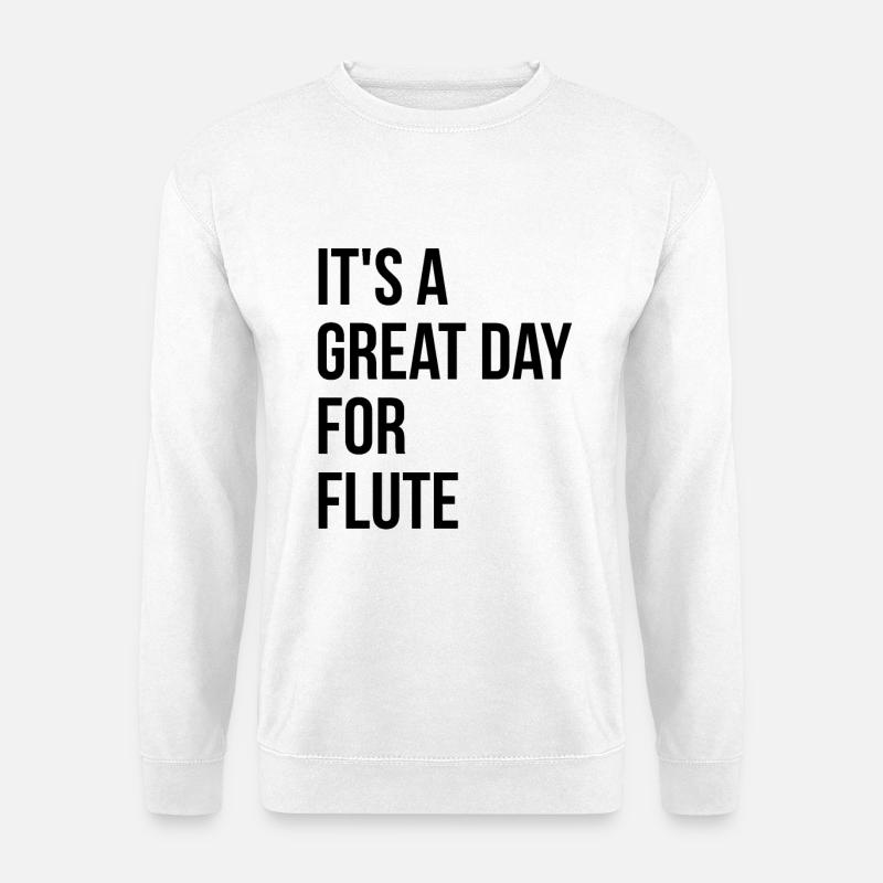Flöte - Unisex Pullover - Weiß