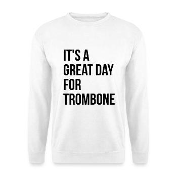 Posaune - Unisex Pullover - Weiß - Vorne