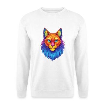 Norwegian Forest Cat Breed Cartoon Kawaii Animal P - Unisex Sweatshirt - white - Front