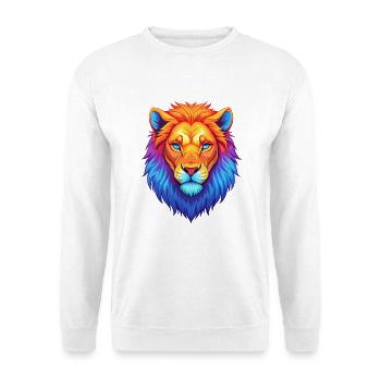 Liger Hybrid Lion Tiger Cat Breed Cartoon Kawaii A - Unisex Sweatshirt - white - Front