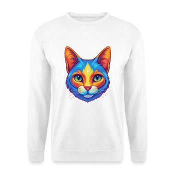 Japanische Bobtail Katze Rasse Karikatur Kawaii Tier P - Unisex Pullover - Weiß - Vorne