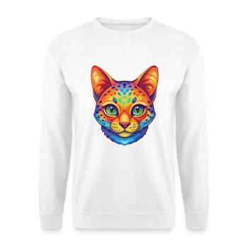 Australische Gefleckte Nebelkatze Rasse Karikatur Kawaii A - Unisex Pullover - Weiß - Vorne