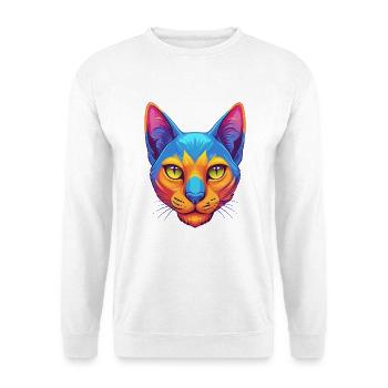 Bombay Chat Race Dessin animé Kawaii Animal Pet - Sweat-shirt Unisexe - blanc - Devant