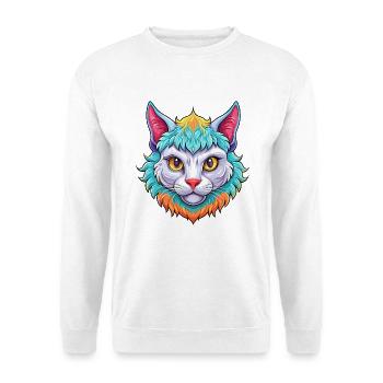 Laperm Chat Race Dessin Animé Kawaii Animal Pet - Sweat-shirt Unisexe - blanc - Devant