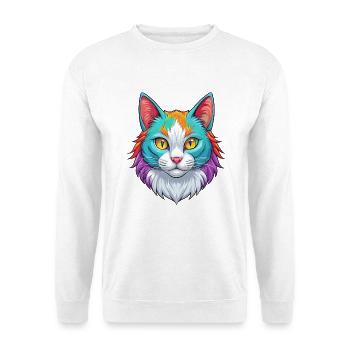 Turc Van Chat Race Dessin Animé Kawaii Animal Pet - Sweat-shirt Unisexe - blanc - Devant