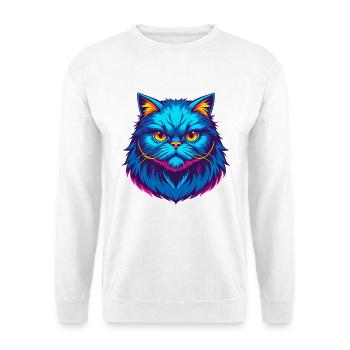 Persische Katze Rasse Karikatur Kawaii Tier Haustier - Unisex Pullover - Weiß - Vorne