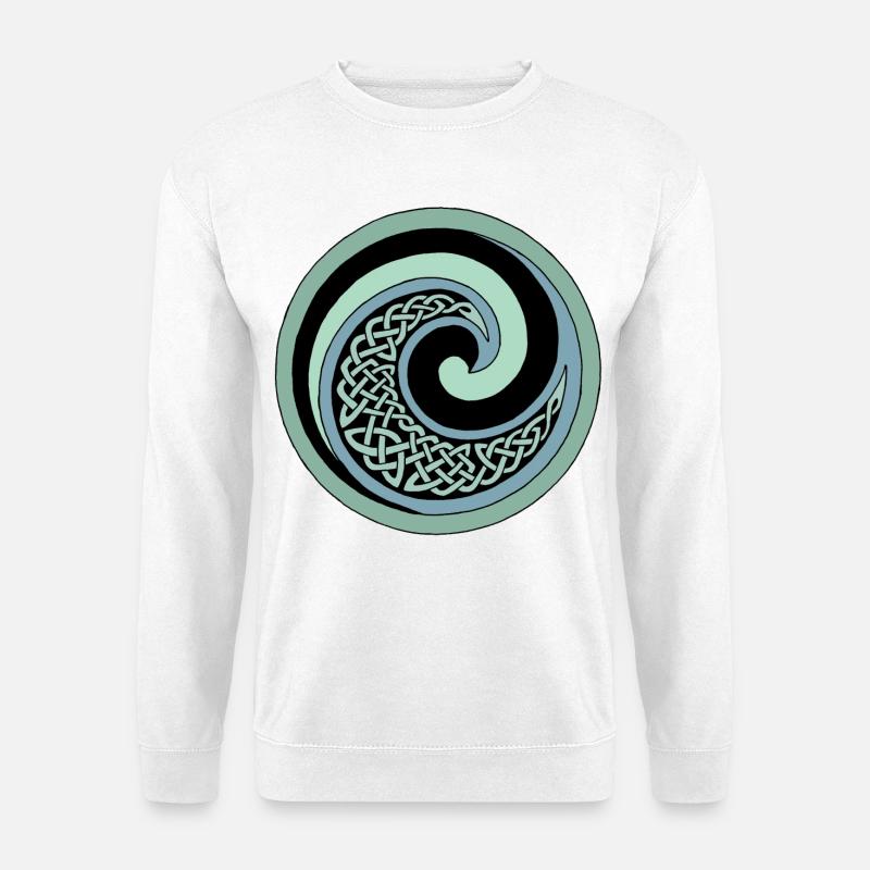 Ozean-Welle - Unisex Pullover - Weiß