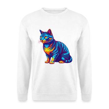 Kalifornische Spangled Katzenrasse Karikatur Kawaii Anima - Unisex Pullover - Weiß - Vorne