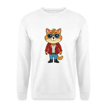Himalaya Lustige Cartoon Kawaii Jacke Sonnenbrille - Unisex Pullover - Weiß - Vorne