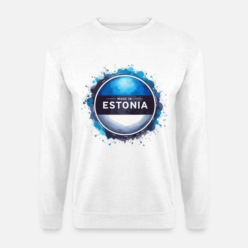 Made in Estland Geschenk - Unisex Pullover - Weiß