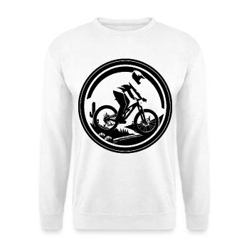 Mountain biking - Unisex Sweatshirt - white - Front