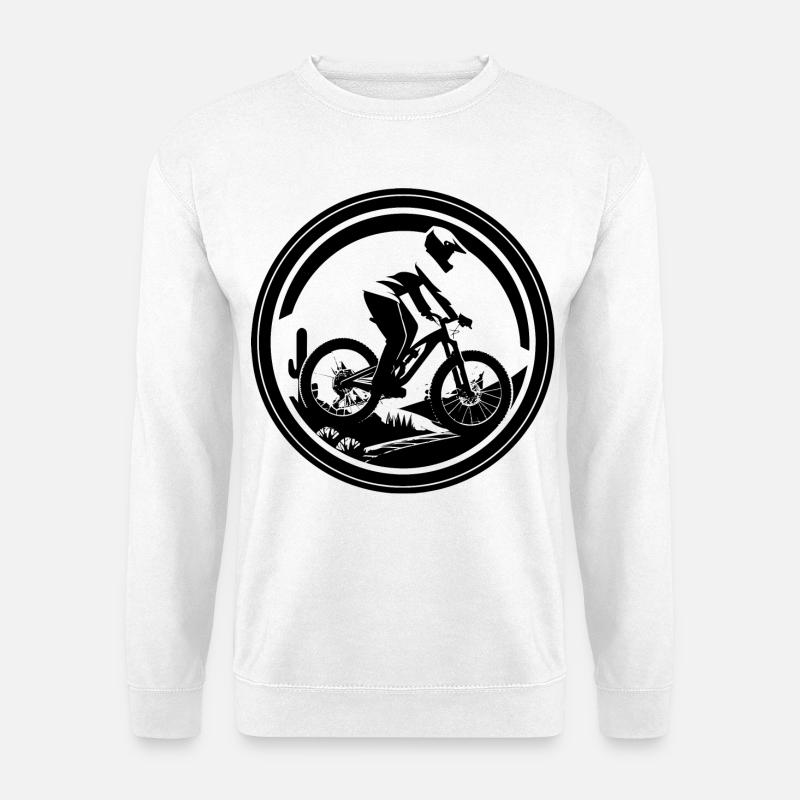 Mountainbiken - Unisex Pullover - Weiß