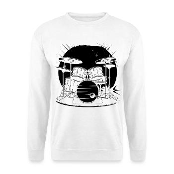 Drums Graphics - Unisex Sweatshirt - white - Front