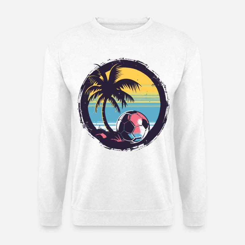 Fußball Zeichnung - Unisex Pullover - Weiß