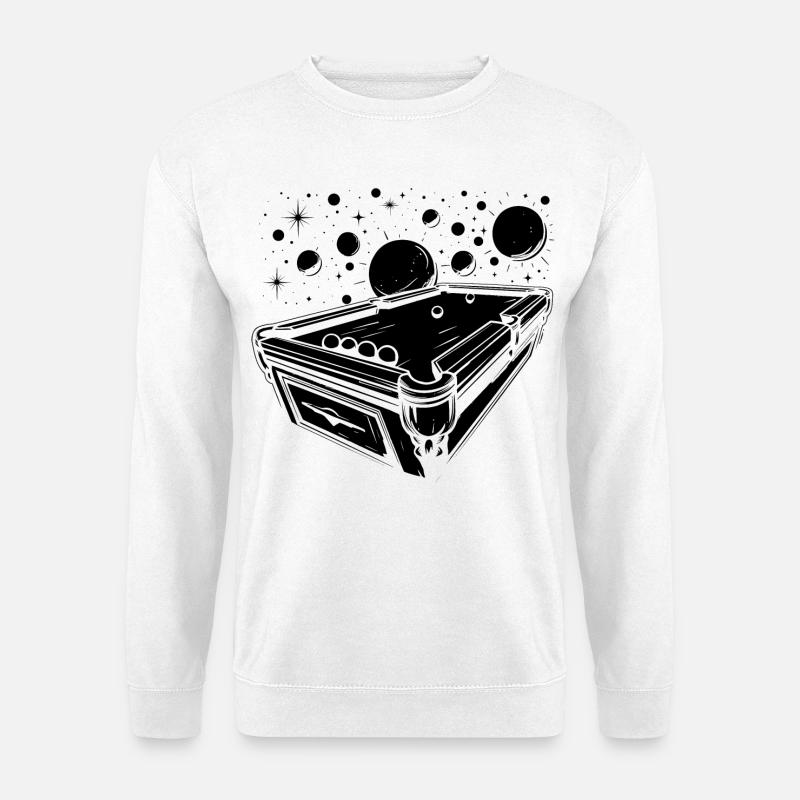 Cartoon Billard - Unisex Pullover - Weiß