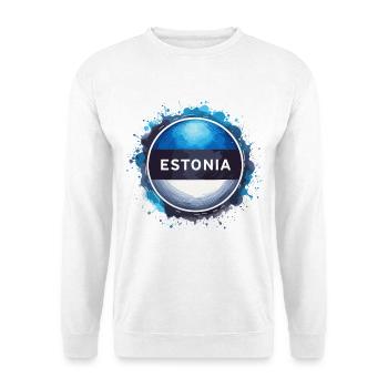 Estonia Flag Flag Gift - Unisex Sweatshirt - white - Front