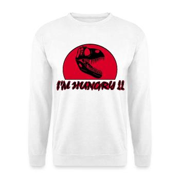 La faim du tyrannosaure - Sweat-shirt Unisexe - blanc - Devant