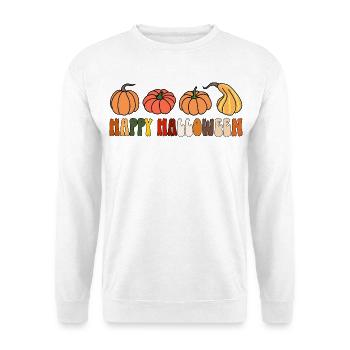 Happy Halloween - Unisex Pullover - Weiß - Vorne