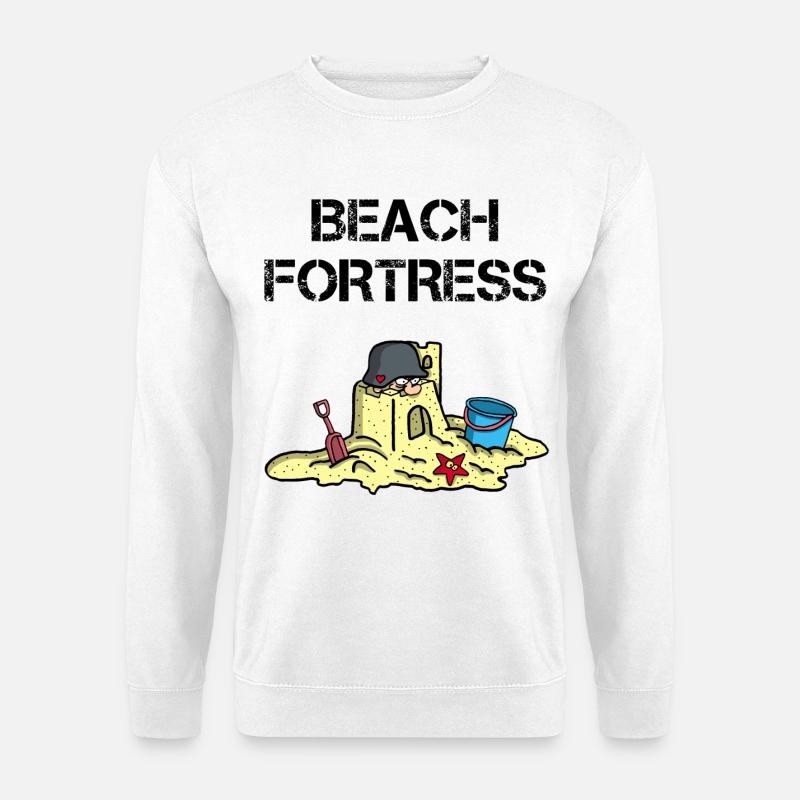 Strandfestung - Unisex Pullover - Weiß