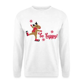 Lustige Weihnachten - Unisex Pullover - Weiß - Vorne