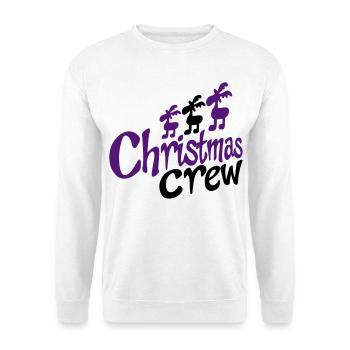 équipe drôle à Noël - Sweat-shirt Unisexe - blanc - Devant