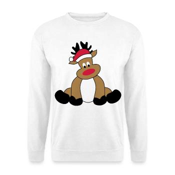 Reindeer for Christmas - Unisex Sweatshirt - white - Front