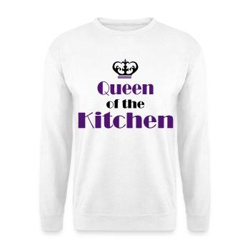 Tablier de cuisine femme - Sweat-shirt Unisexe - blanc - Devant
