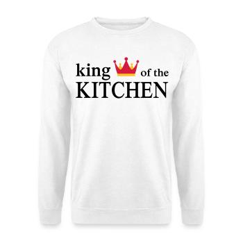 Funny cooking apron for men - Unisex Sweatshirt - white - Front