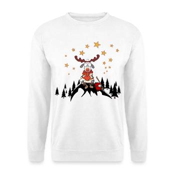 Noël avec le cœur - Sweat-shirt Unisexe - blanc - Devant