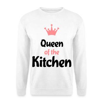 Kochschürze für dein Dinner - Unisex Pullover - Weiß - Vorne