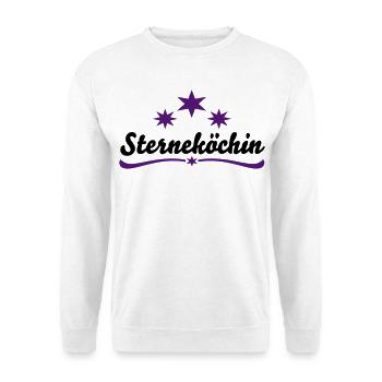 Cooking apron star chef - Unisex Sweatshirt - white - Front