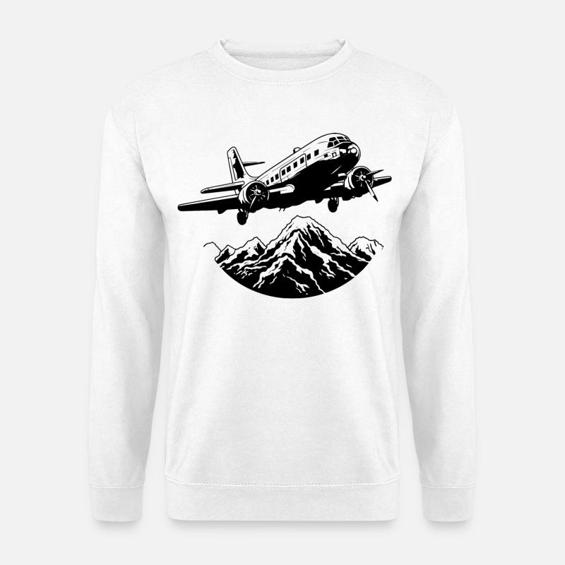 Airplane Graphics - Unisex Sweatshirt - white