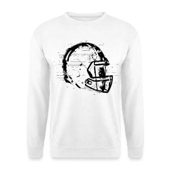 Football Helm - Unisex Pullover - Weiß - Vorne