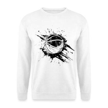 Basketball Ball Graffiti - Unisex Pullover - Weiß - Vorne