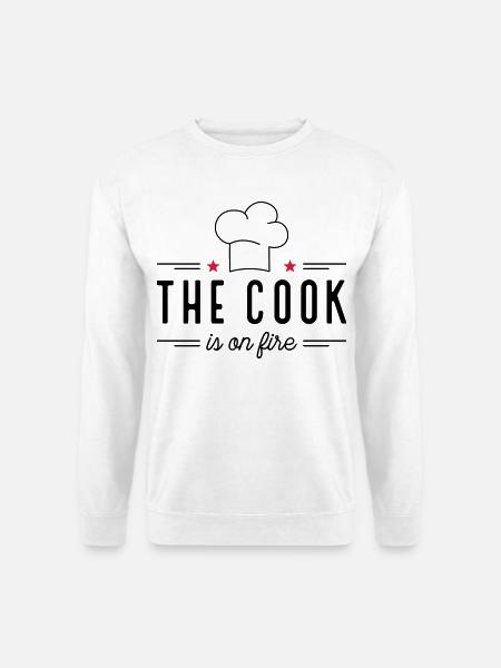 Lustige Sprüche für Köche - Unisex Pullover - Weiß