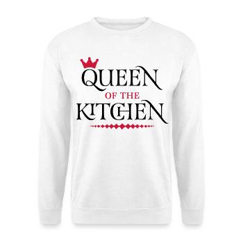 Queen of the Kitchen - Unisex Pullover - Weiß - Vorne