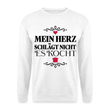Lustige Sprüche für Köche - Unisex Pullover - Weiß - Vorne