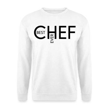 Best Chef ever - Unisex Pullover - Weiß - Vorne