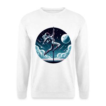 Pole Dance Astronautin Poledance Geschenk - Unisex Pullover - Weiß - Vorne