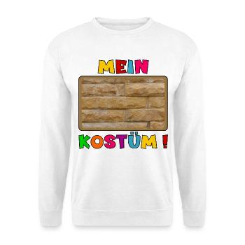 MEIN KOSTÜM - BAUEN ZIEGELSTEINE - Unisex Pullover - Weiß - Vorne
