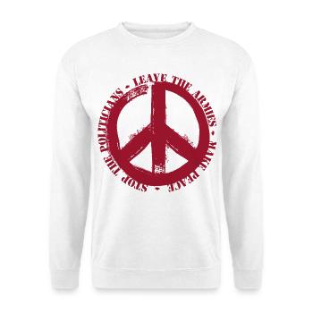 Peace Sign Stop War - Unisex Sweatshirt - white - Front