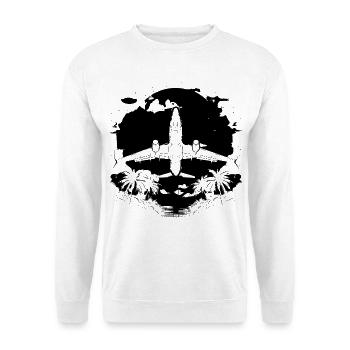 Luftfahrzeug Grafik - Unisex Pullover - Weiß - Vorne